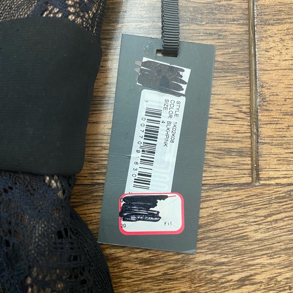 NWT Vera Wang Black/Pink lace dress - sz 4 - Picture 2 of 6